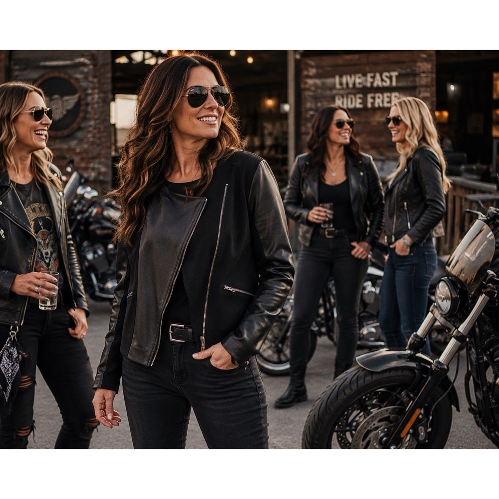 Maurices Womens Size 0 Black Faux Leather Moto Jacket Asymmetrical Zip Biker
